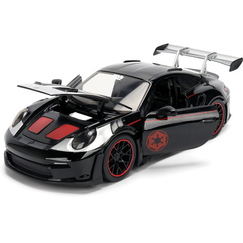 Porsche 911 GT3 RS w/DARTH VADER Figure 1:24 Scale Diecast Model Car by Jada Toys Alt Image 1