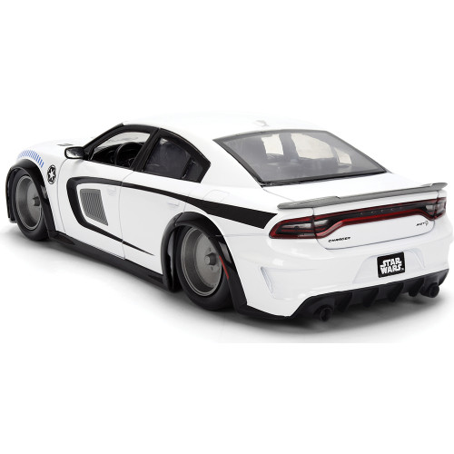 2015 Dodge Challenger Hellcat w/Stormtrooper Figure 1:24 Scale Diecast Model Car by Jada Toys Alt Image 7