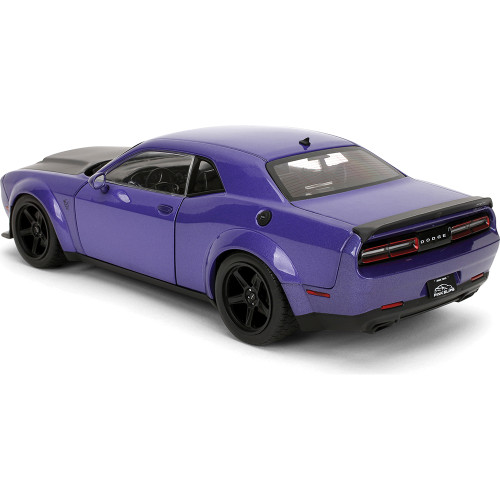 Dodge Challenger Demon Widebody - Plum Crazy 1:18 Scale Diecast Model Car by Pink Slips Alt Image 5