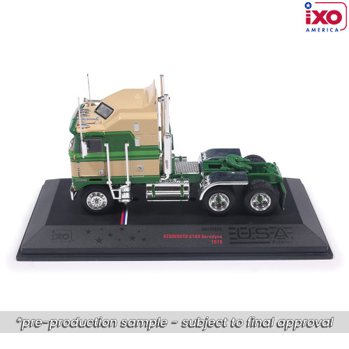 1976 Kenworth K100 Aerodyne - Tan And Green 1:64 Scale  by IXO Models Alt Image 8