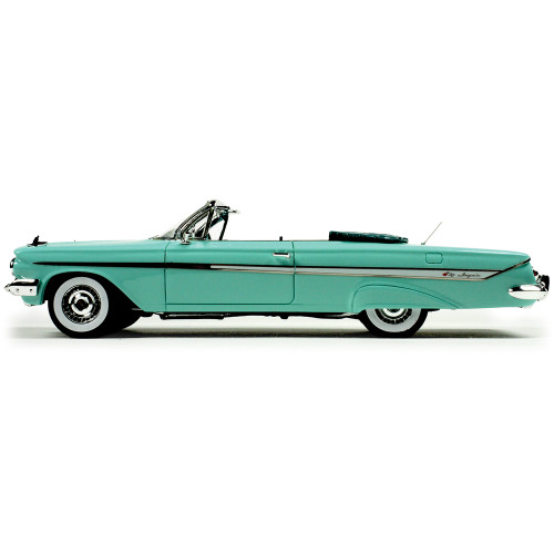 1961 Chevrolet Impala Convertible - Green 1:43 Scale Cast Resin Model Car by Goldvarg Collection Alt Image 2