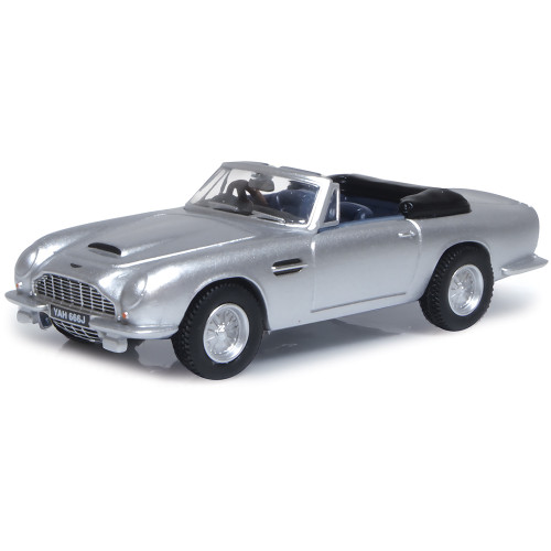 Aston Martin DB6 Mark 2 Volante - Silver Birch 1:87 Scale Diecast Model Car by Oxford Diecast Main Image