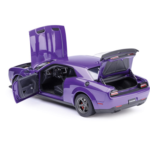 2023 Dodge Challenger SRT Super Stock - Plum Crazy 1:18 Scale Diecast & Composite Model Car by AutoArt Alt Image 2
