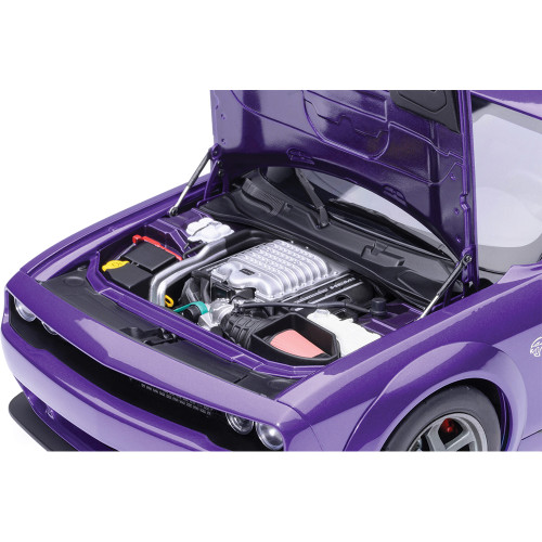 2023 Dodge Challenger SRT Super Stock - Plum Crazy 1:18 Scale Diecast & Composite Model Car by AutoArt Alt Image 7