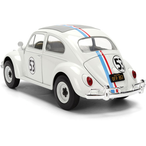 Herbie the Love Bug VW Beetle w/Tire Rack 1:24 Scale Diecast Model Car by Jada Toys Alt Image 4