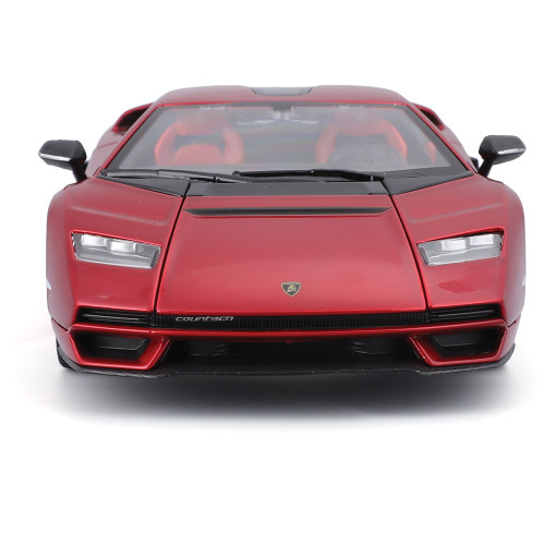 Lamborghini Countach LP! 800-4 - Red 1:24 Scale Diecast Model Car by Bburago Alt Image 3
