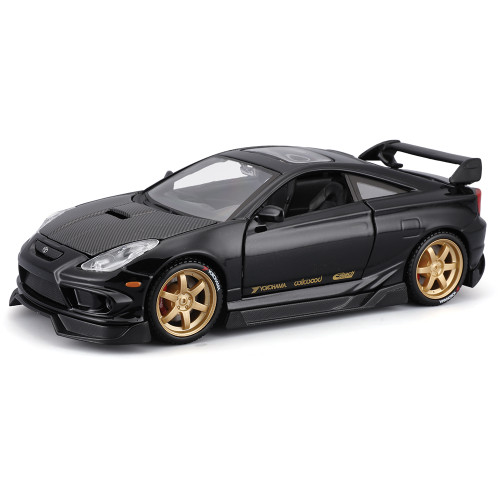 2004 Toyota Celica GT-S - Tokyo Mods Black 1:24 Scale Diecast Model Car by Maisto Main Image