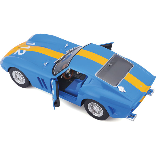 Ferrari 250 GTO Diecast Model Kit Blue Diecast Model Kit | Bburago
