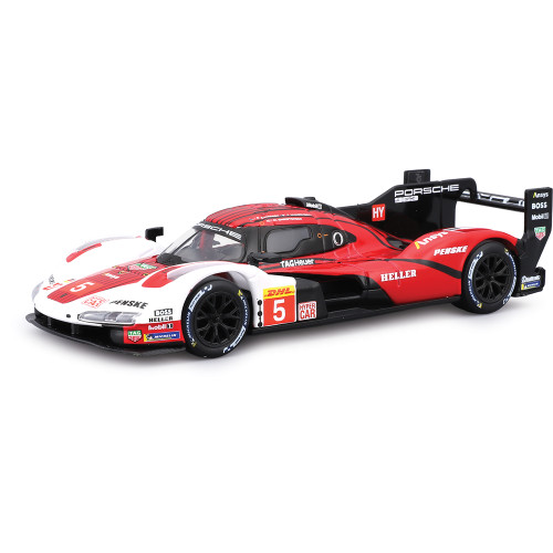 Porsche 963 - White/Red 1:43 Scale Diecast Replica Model by Bburago Alt Image 2