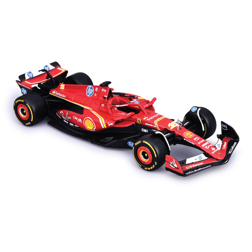 Ferrari Iveco Cab F1 Transporter & + 1 SFR SF23 F1 Car - Leclerc #16 1:43 Scale Diecast Replica Model by Bburago Alt Image 2