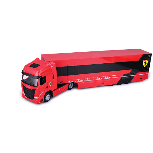 Ferrari Iveco Cab F1 Transporter & + 1 SFR SF23 F1 Car - Leclerc #16 1:43 Scale Diecast Replica Model by Bburago Alt Image 4