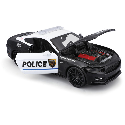 Design Authority 2015 Ford Mustang GT - B&W 1:24 Scale Diecast Model Car by Maisto Alt Image 1