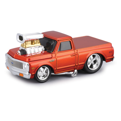 1972 Chevy C-10 - Orange - Muscle Machines 25th 1:64 Scale  by Muscle Machines Main Image