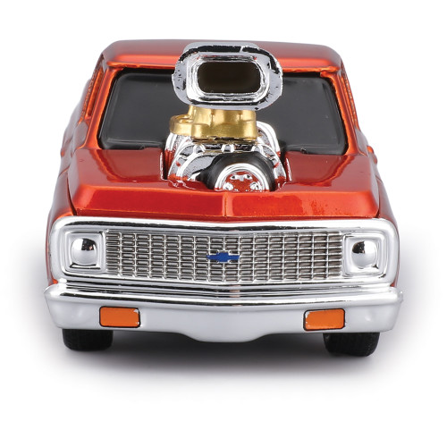1972 Chevy C-10 - Orange - Muscle Machines 25th 1:64 Scale  by Muscle Machines Alt Image 3