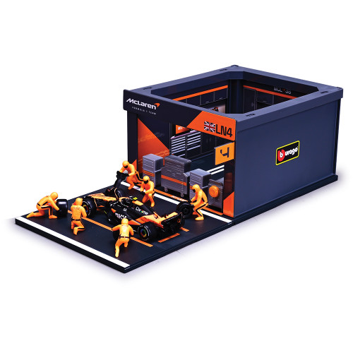 2024 McLaren F1 MCL38 Pit Pass - Norris #4 1:43 Scale Diecast Model Car by Bburago Main Image