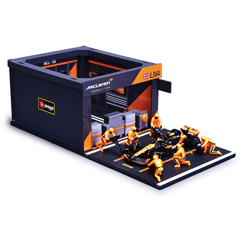 2024 McLaren F1 MCL38 Pit Pass - Norris #4 1:43 Scale Diecast Model Car by Bburago Alt Image 1