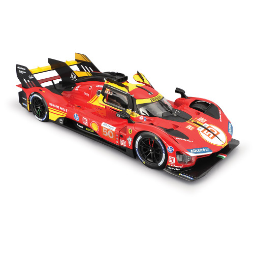 2024 Ferrari 499P 24HLM Le Mans Champion 1:18 Scale Diecast Model Car by Bburago Alt Image 2