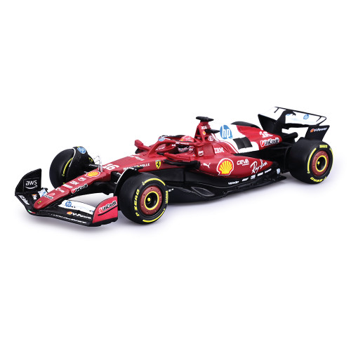 2025 Ferrari F1 Season Car w/ helmet - Leclerc #16 Main Image