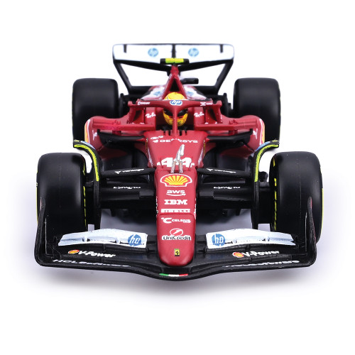 2025 Ferrari F1 Season Car w/ helmet - #44 Hamilton 1:43 Scale Diecast Model Car by Bburago Alt Image 3