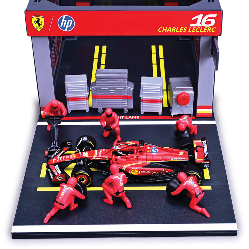 2024 Ferrari F1 SF-24 Pit Pass - Leclerc #16 1:43 Scale Diecast Model Car by Bburago Alt Image 4