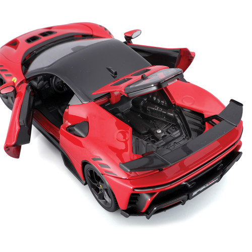 Ferrari R&P SF90 XX Stradale - Red 1:24 Scale Diecast Model Car by Bburago Alt Image 5