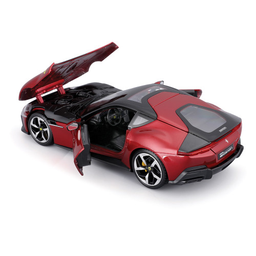 Ferrari R&P 12 Cilindri - Red 1:24 Scale Diecast Model Car by Bburago Alt Image 2