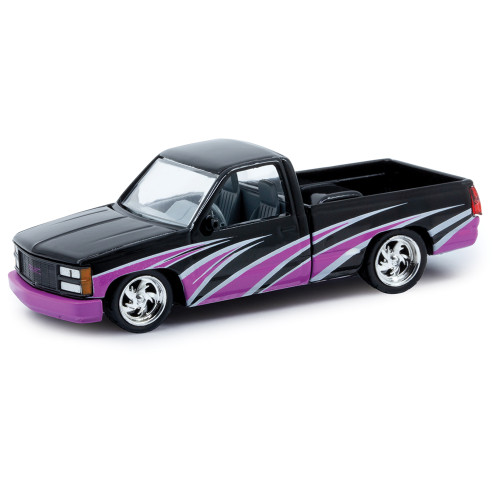 1989 GMC Sierra 1500 - Custom Black 1:64 Scale Diecast Model Truck by M2 Machines Main Image