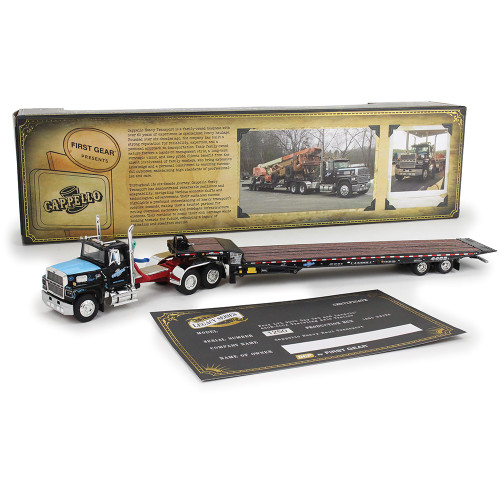 Ford LTL 9000 Day Cab & Landoll 440B-50CA Traveling Axle Trailer - Cappello Transport Alt Image 4