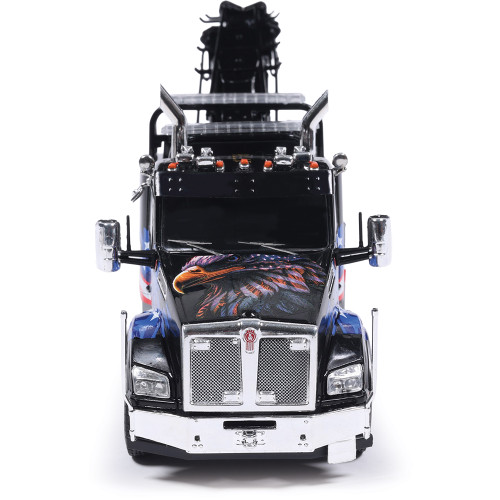 Kenworth T880 Wrecker - Black With American Flag 1:43 Scale  by IXO Models Alt Image 5