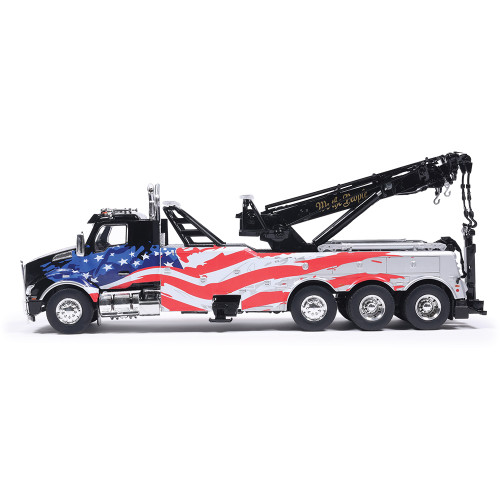 Kenworth T880 Wrecker Black With American Flag | IXO Models Kenworth T880 Wrecker Black With American Flag | IXO Models