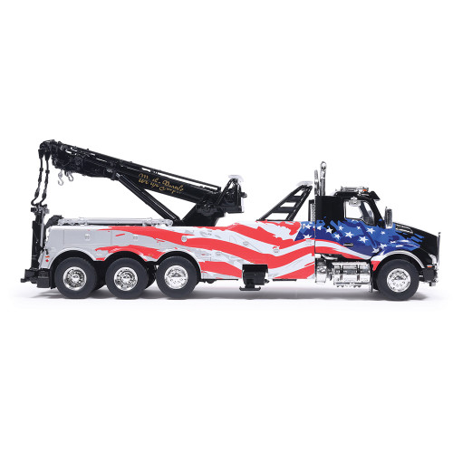 Kenworth T880 Wrecker - Black With American Flag Alt Image 7