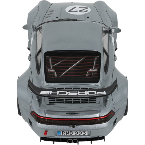 2024 RWB Porsche Yuiitsumuni - Silver 1:18 Scale Cast Resin Model Car by GT Spirit Alt Image 7