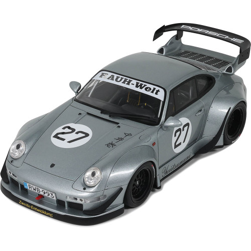 2024 RWB Porsche Yuiitsumuni Silver Cast Resin Model Car | GT Spirit