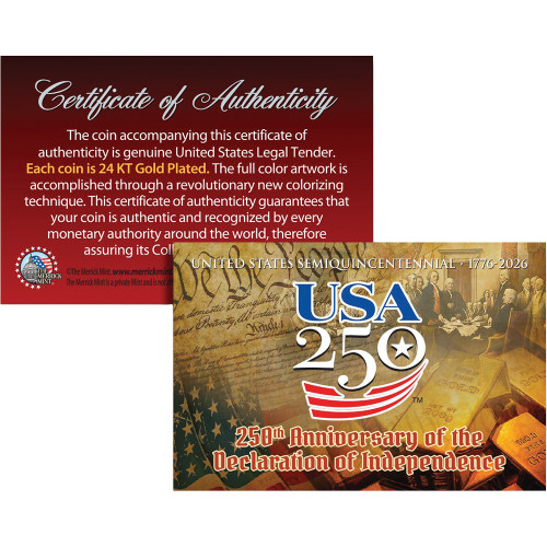 Route 66 100 Anniversary Gold Plated Coin  Great Gift by Merrick Mint Alt Image 3