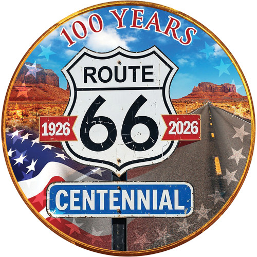 Route 66 100 Anniversary Gold Plated Coin Main Image