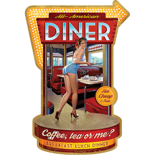 All-American Diner Sign by Greg Hildebrandt Main Image