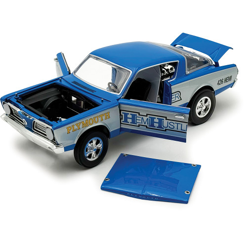 1966 Plymouth Barracuda - Hemi Hustler 1:18 Scale Diecast Model Car by Acme Alt Image 1