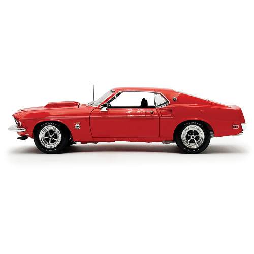 1969 Ford Mustang 600 - Flower Power Red 1:18 Scale Diecast Model Car by Acme Alt Image 2