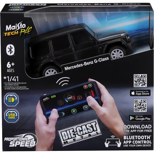 Radio Control Mini Metal Mercedes G-Class 1:41 Scale Radio Control Diecast Model Car by Maisto Alt Image 4