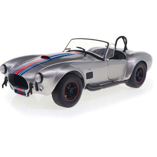 1965 Shelby Cobra 427 MkII Solido Works M - Racing Silver 1:18 Scale Diecast Model Car by Solido Main Image