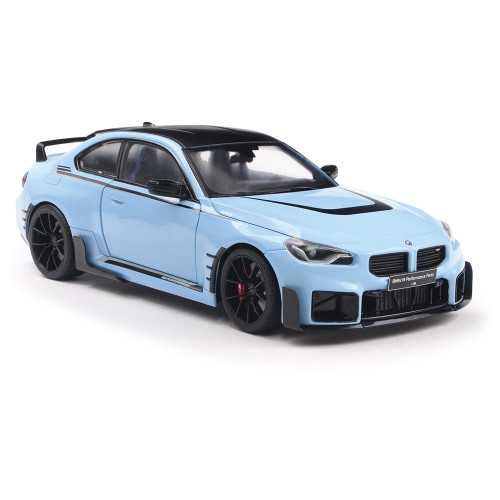 2024 BMW M2 (G87) Performance Parts - Zandvoort Blue 1:18 Scale Diecast Model Car by Solido Alt Image 3