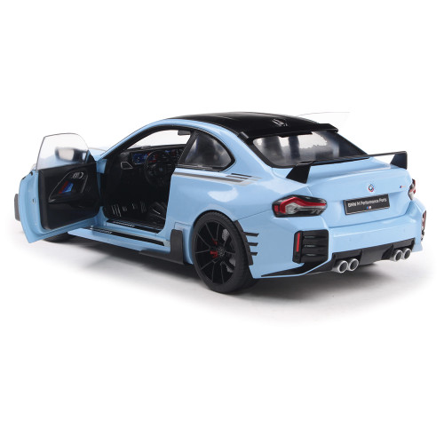 2024 BMW M2 (G87) Performance Parts - Zandvoort Blue 1:18 Scale Diecast Model Car by Solido Alt Image 5