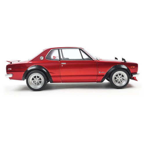 1970 Nissan Skyline (C10) Hakosuka Solido Works - Red Metallic 1:18 Scale Diecast Model Car by Solido Alt Image 8