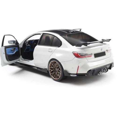 2024 BMW M3 (G80) Performance Parts - Alpineweiss 1:18 Scale Diecast Model Car by Solido Alt Image 5