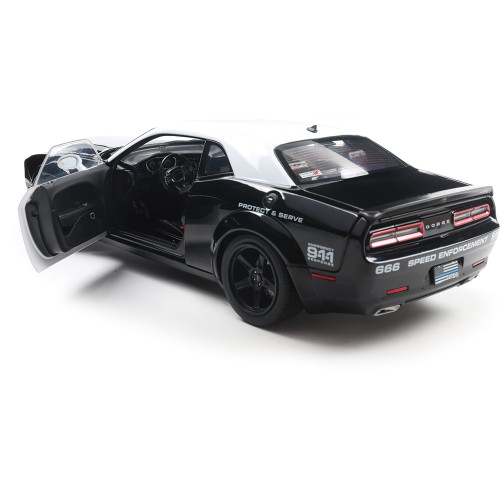 2023 Dodge Challenger R/T Scat Pack Widebody - Highway Police 1:18 Scale Diecast Model Car by Solido Alt Image 5