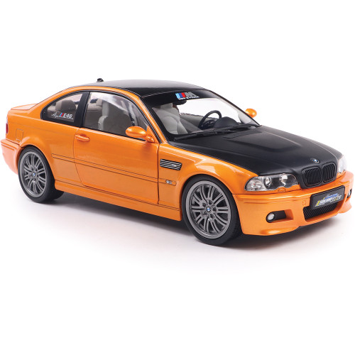 2000 BMW E46 M3 Coupe Solido Works - Orange 1:18 Scale Diecast Model Car by Solido Alt Image 3