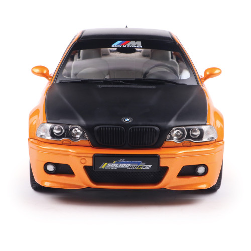 2000 BMW E46 M3 Coupe Solido Works - Orange 1:18 Scale Diecast Model Car by Solido Alt Image 7