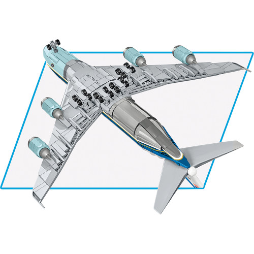 Boeing 747 Air Force One Building Brick Set 1:144 Scale  by Cobi Toys Alt Image 6