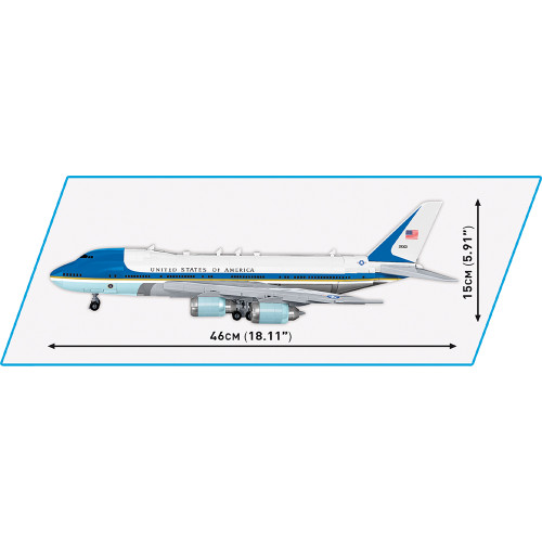 Boeing 747 Air Force One Building Brick Set 1:144 Scale  by Cobi Toys Alt Image 7