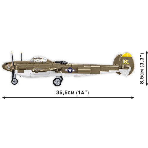 Lockheed P-38 Lightning (H) Fighter Building Brick Set 1:32 Scale  by Cobi Toys Alt Image 6